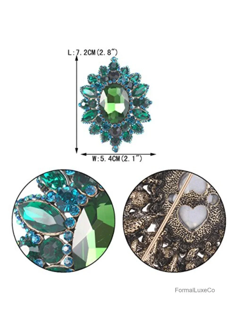 Rhinestone Crystal Sunflower Brooch Pin Gift for Women Elegant Floral Corsage